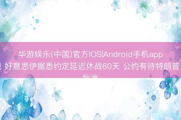 华游娱乐(中国)官方IOS|Android手机app下载 好意思伊据悉约定延迟休战60天 公约有待特朗普批准